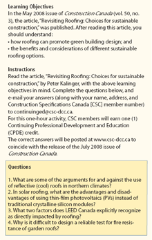 CSC Continuing Education Learning Objectives, Instructions, Questions