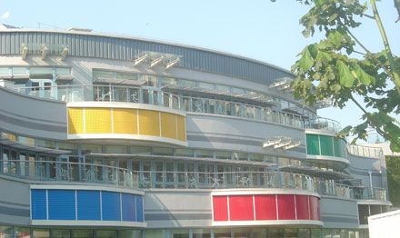 SolarWall close up Olympic Village