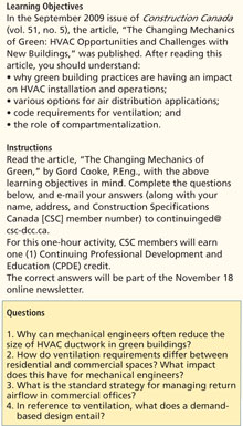 CSC Continuing Education Learning Objectives, Instructions, Questions