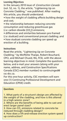 CSC Continuing Education Learning Objectives, Instructions, Questions