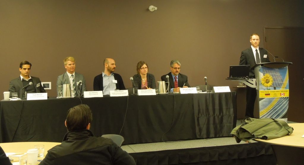 Plenary discussions on integrating solar photovoltaics (PV) will take place at the 2014 Building Integrated PV (BIPV) event this April. hoto courtesy Canadian German Chamber of Industry and Commerce