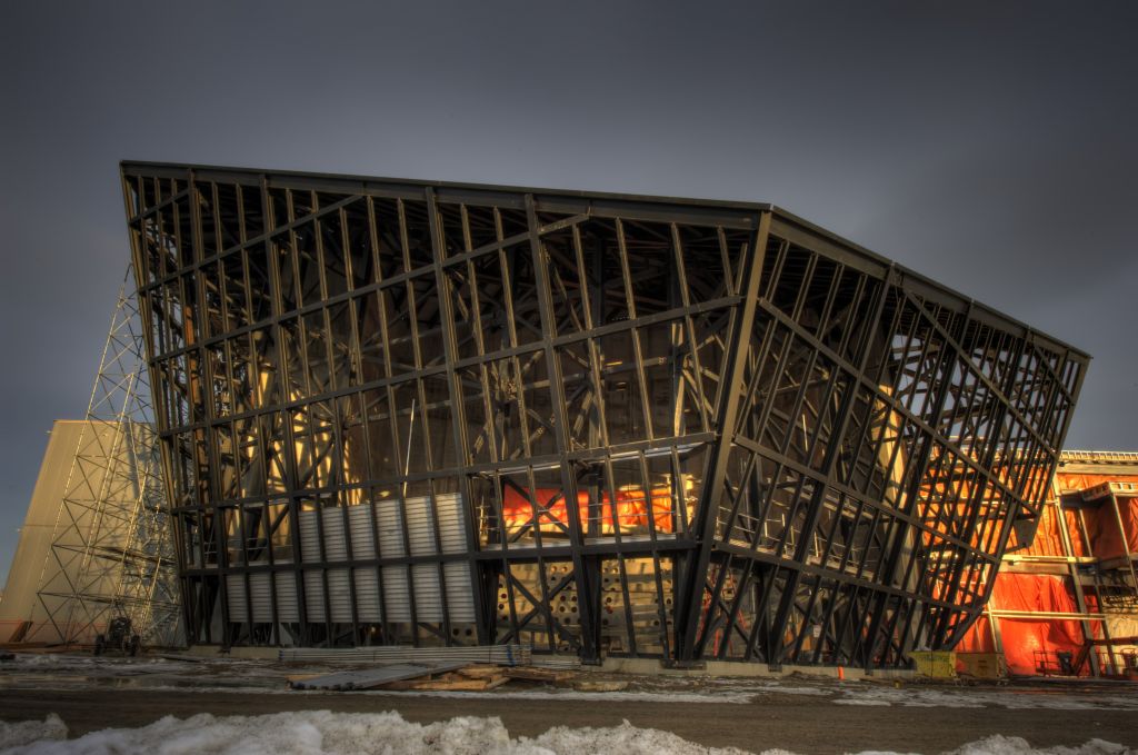 TELUS Spark- Steel Work on Dome Theatre