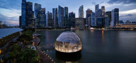 Apple’s most ambitious retail store floats on the waters of Singapore’s Marina Bay