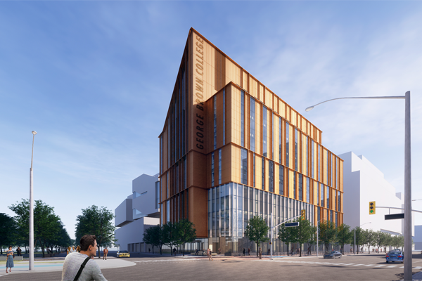 George Brown’s previously awarded mass timber building shortlisted for a new honour