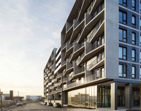 Montreal residential building plugs energy leaks with precast concrete balconies 