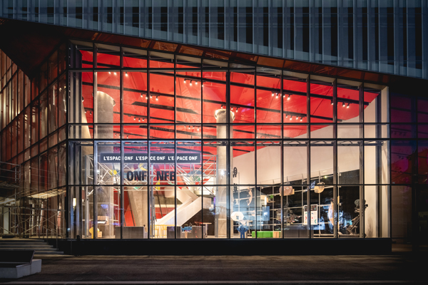 Firm designs eclectic reception area for NFB’s Montreal HQ