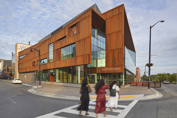 Architectural duo opts for striking facade material in Sudbury arts centre project