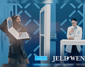 JELD-WEN’s energy efficient Northern Tri-Pane Collection windows keep outside out! 