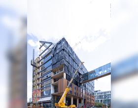 George Brown’s mass timber building reaches construction milestone
