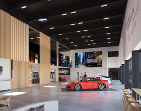 Porsche’s new experience centre features local wood 