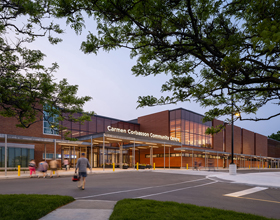 Nature shapes this bold community hub 