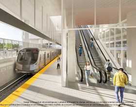 Subway extension unveils distinct station designs 
