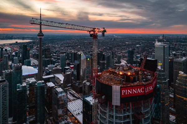 A 106-storey giant just topped off in Canada
