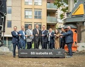 A 50-storey rental tower rises near two TTC lines 