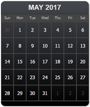 Calendar of Events: May Calendar of Events