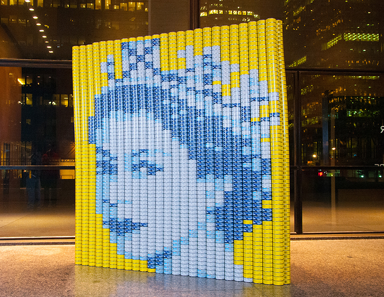 “A Queen’s Feast,” created by BA Consulting Group, earned the Best Use of Labels award. In total 22,679 kg (50,000 lbs) of canned food will be donated to Toronto’s Daily Bread Food Bank.