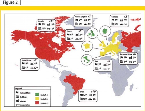 Aceee Ranking Map The need for energy performance targets - Construction Canada