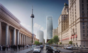 Rendering of the 46-storey office tower in downtown Toronto. Photo courtesy CNW Group/Cadillac Fairview