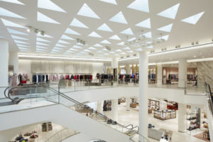 The two-year, 3716-m2 (40,000-sf) expansion of Holt Renfrew Vancouver is almost complete.