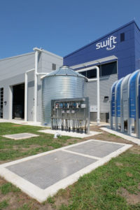 The water treatment facility includes a $25 million research centre that is capable of producing 4 million L (1 million gal) of SWIFT water per day.