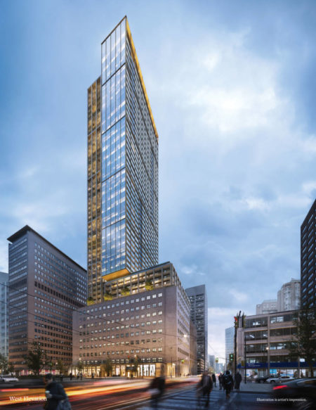 The United Building in Toronto will be North America’s tallest architectural heritage retention development. Photo courtesy Davpart Inc.