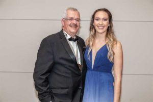 CSC president Paul Gerber and his daughter Emma.