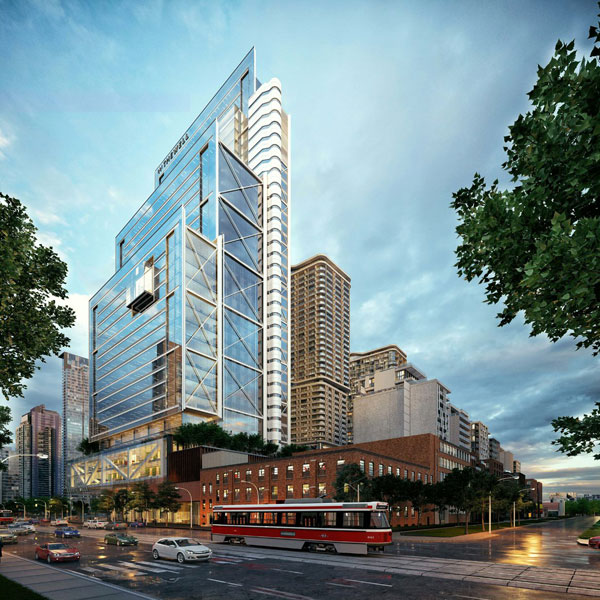 The Well in downtown Toronto Construction Canada