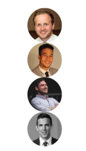 Presenters Jacob Wardrop, director at Mail Manager, Bradley George, senior account executive at Mail Manager, Guy Seaward, senior account executive at Mail Manager, and Graham Brown, partner and part of the construction law and litigation practice groups at Cassels.