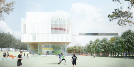 Montgomery Sisam Architects and Moriyama & Teshima Architects team up to create a unique design for the new Sheridan College Hazel McCallion Campus Student Life and Athletics Hub, Mississauga, Ont.