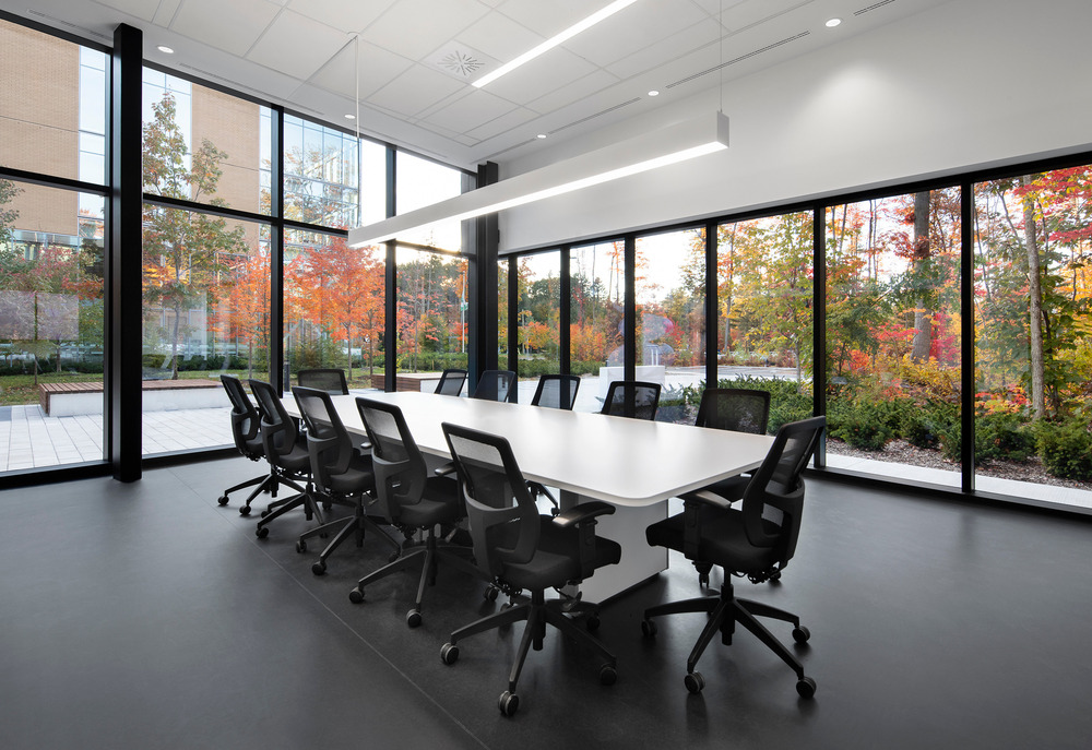 A meeting room.