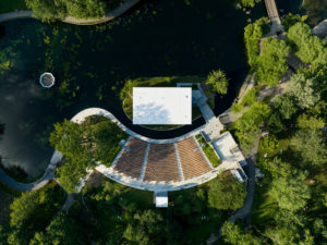 Aerial view of the theatre.