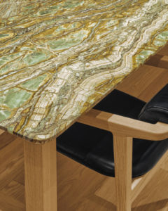 A marble tabletop.