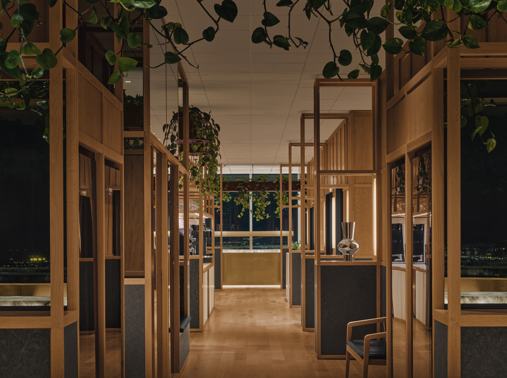 The use of wood is more extensive in some places.